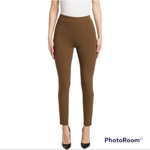 ST. JOHN Ponti de roma high waisted olive green leggings